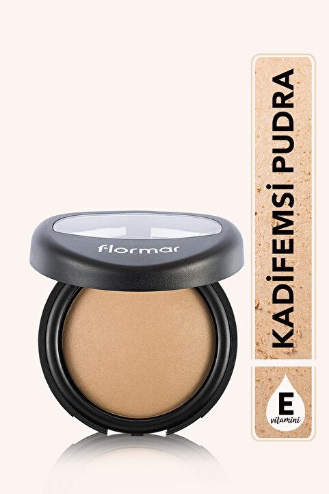 Flormar Doğal Işıltılı Sabitleyici Yoğun Kapatıcı Pudra - Baked Powder - 020 - 8690604131204