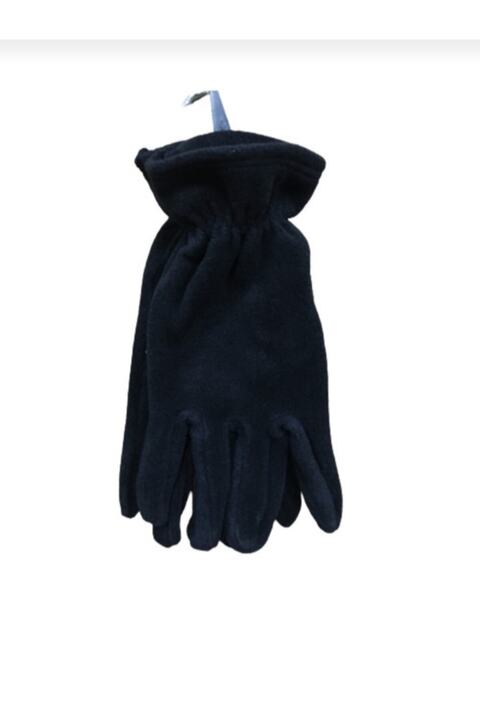 Genel Markalar Unisex Siyah Termal Kışlık Kaliteli Polar Eldiven L-m