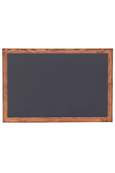 Genel Markalar 20x40 Cm Ince Ahşap Çerçeveli Kara Tahta - Siyah