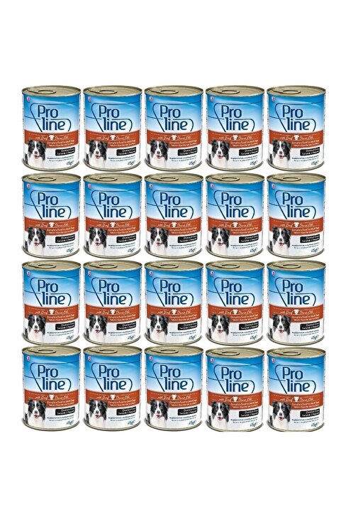 Proline Dana Etli Sos İçinde Et Parçacıklı Köpek Konservesi 400g x 20 Adet
