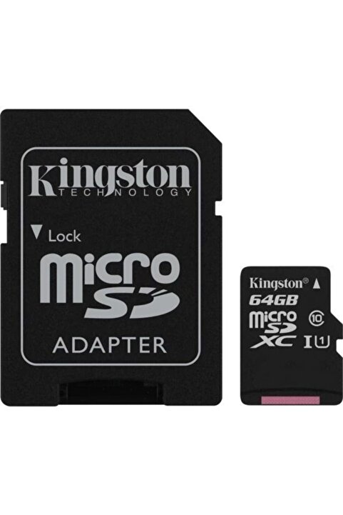 Kingston Canvas Plus 64GB SDCS2/64GB Class 10 100MB/s Okuma Hızlı MicroSD Hafıza Kartı