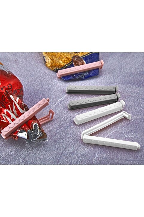 KÜÇÜK EW 12 Adet Poşet Klipsi Bag Clips - Paket Mandalı
