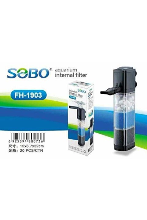 Sobo Fh 1903 Akvaryum Iç Filtresi 1500 Lt/saat-19 Watt
