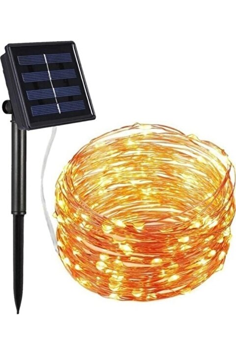 epazzar Solar Güneş Enerjili 20 Metre Peri Led Işık 200 Led 8 Mod Dış Bahçe Aydınlatma