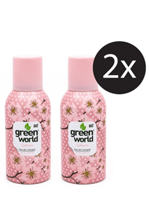 Green World Sprey Kolonya Sakura 2 Adet 150 ml