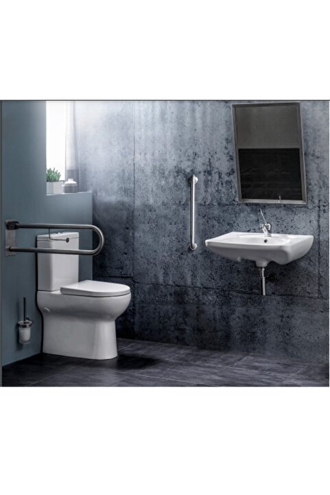GÜRAL VİT Bedensel Engelli Anti Bakteriyel Lavabo 50*60