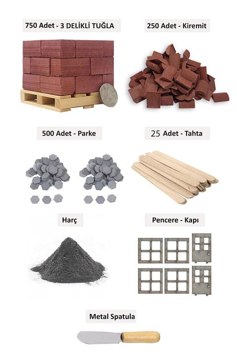 sarıhan Minyatür 700 Tuğla + 250 Parke + 250 Kremit + Proje