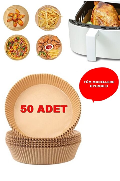 Kitchen Beauty Airfryer Pişirme Kağıdı 50 Adet Hava Fritözü Airfryer Firitözü Airfryer Yağsız Firitöz Pişirme