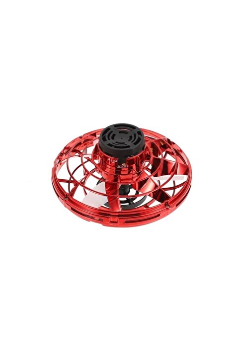 Mi7a Uçan Ufo Şarjlı Mini 360° Flyıng Star Dönen Mini Drone Helikopter Kırmızı Bumerang