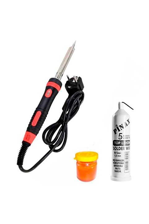 fitfiyat 80 Watt Profesyonel Lehim Makinesi Tel ve Pasta Tam Set