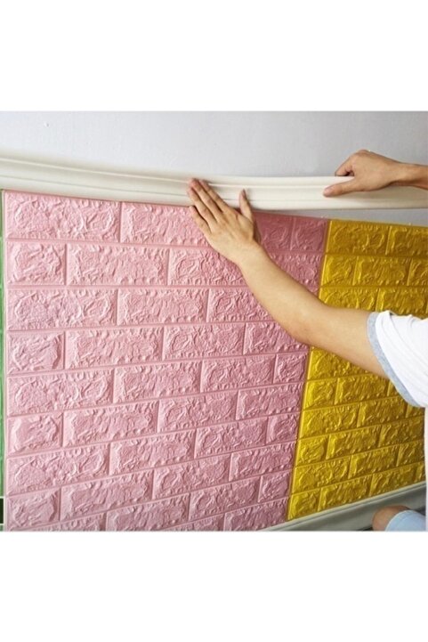 Renkli Duvarlar Ekru-Beyaz 8x110 Cm Kendinden Yapışkanlı Duvar Kağıdı Kenar Çıtası