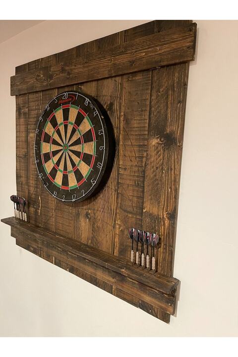Master Hands Sadece Ahşap Dart Tahtası Arkalığı, 65cm*80cm , Ahşap Dart Arkalığı, Ahşap Dart Dolabı