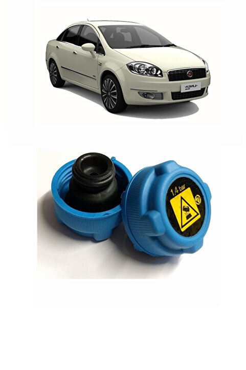 Ops Fiat Linea Radyatör Ek Depo Kapağı 1.3 Multijet Motorlara Uyumlu Soğutma Suyu Bidon Kapağı