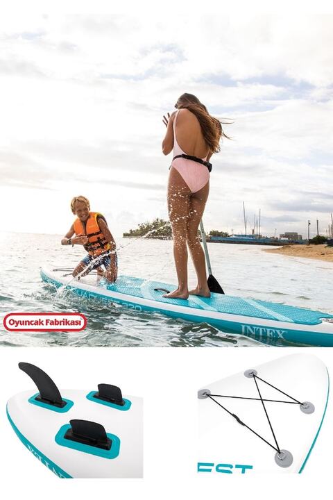 Miajima Intex Aqua Quest Şişme Ayakta Sörf Tahtası (320x81x15cm)
