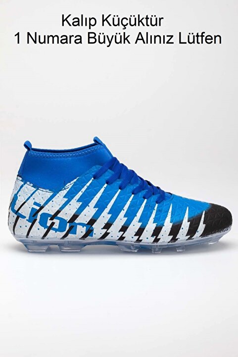 Freemax Unisex Çoraplı Krampon Futbol Ayakkabısı Siyah Sax