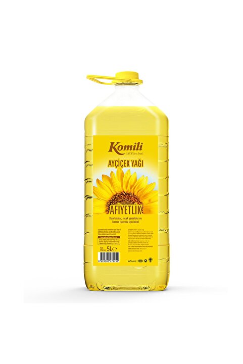 Komili Ayçiçek Yağı 5 L Pet Şişe