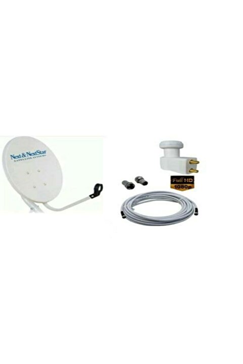 Next Nextstar Next 85 Cm Çanak Anten Çiftli Lnb 25 Metre Kablo