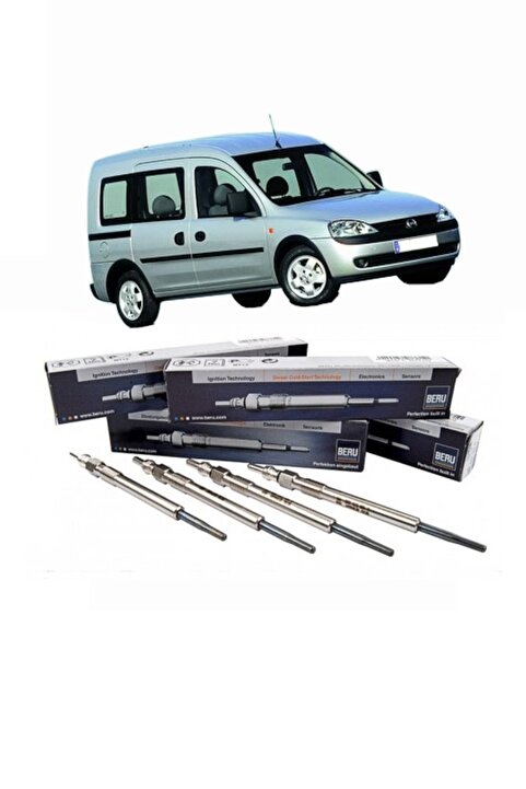 BERU Opel Combo C Isıtma Bujisi Euro 4 2001-2006 Combo 1.3 Cdti Euro 4 Kızdırma Bujisi 4 Adet