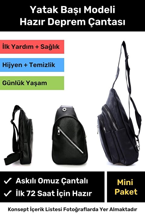Lacheln Orijinal Mini Paket Yatak Başı Hazır Deprem Çantası Afet Ilk Yardım Seti Acil Durum Yaşam El Çantası