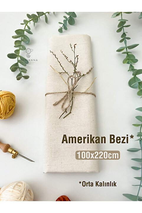 Hobianna Amerikan Bezi - Punch Nakış, Dikiş Kumaşı (100x220cm, Orta Kalınlık)