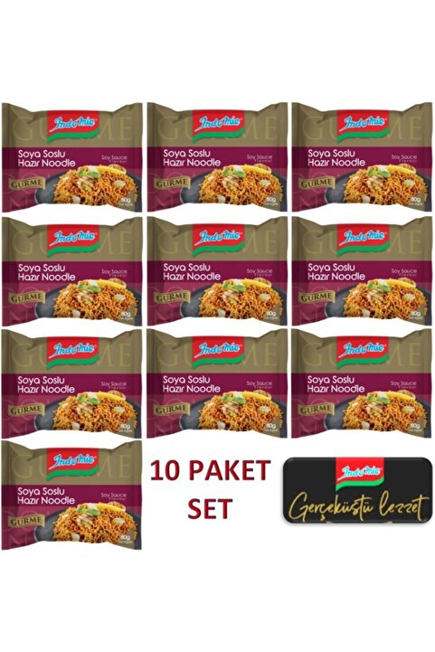 Indomie Indomie Gurme Soya Soslu Çeşnili_10'lu Set
