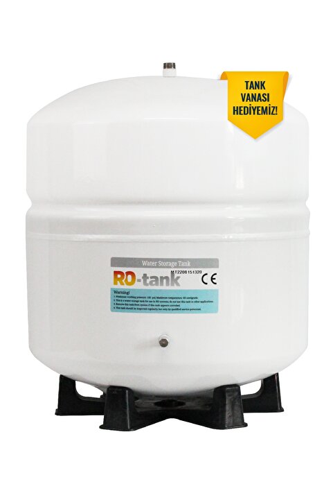 H-MAX Reverse Osmosis System 12 Litre Metal Anti-bakteriyel 3.2 Galon Su Arıtma Cihazı Tankı - 0095