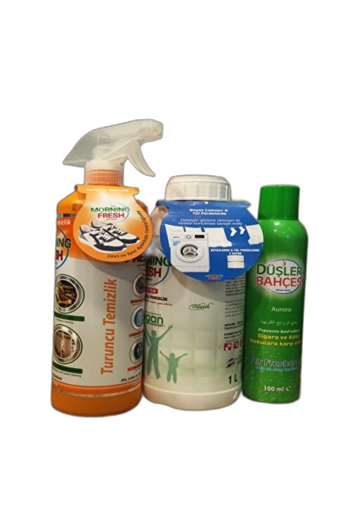 MORNİNG FRESH Turuncu Temizlik Ve Loktem Ve Düşler Bahçesi Oda Kokusu 300 Ml Aurora Seti