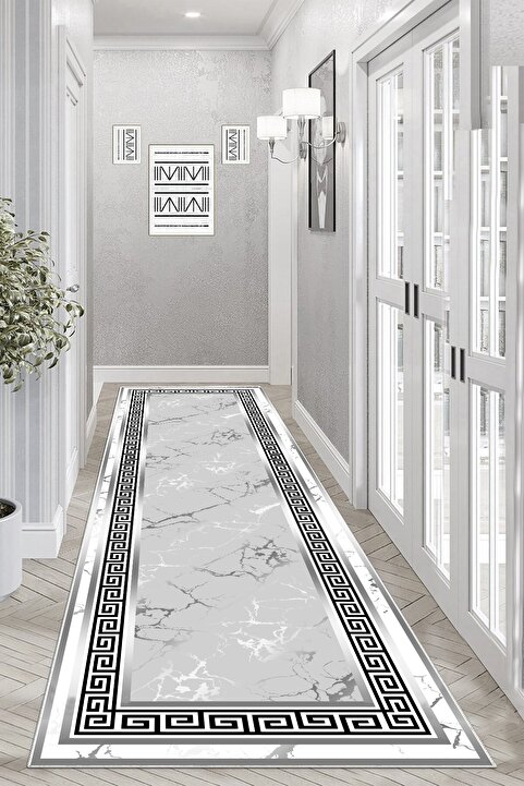 Halise Home Kaymaz Taban Yıkanabilir Dijital Baskı Yolluk Mutfak Halısı
