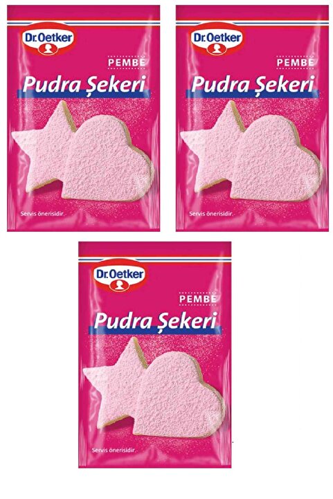 Dr. Oetker Pudra Şekeri Pembe 15 gr (3 Adet)