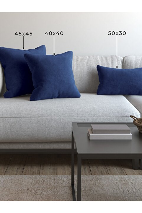 Demor Home Soft Series Gece Mavisi Kırlent, Yastık Kılıfı