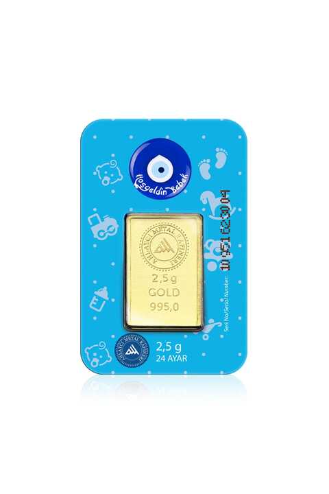 Ahlatcı 24 Ayar - 2.5g Altın Erkek Bebek