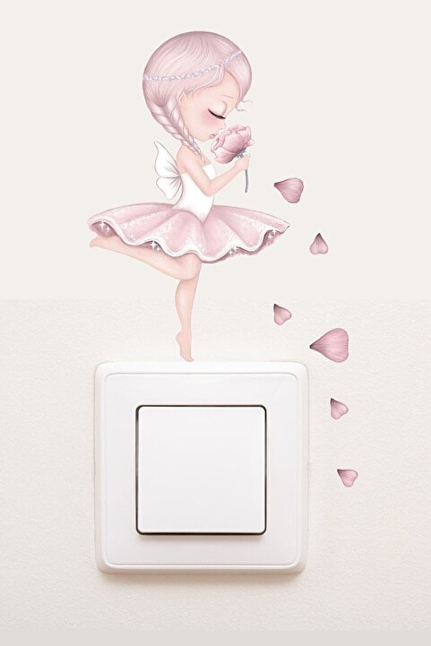 Sim Tasarım Pembe Sim Perisi Priz Sticker