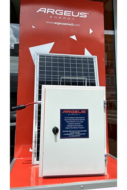 ARGEUS ENERJİ 320 Watt Taşınabilir Güneş Enerjili Televizyon Aydınlatma Paketi