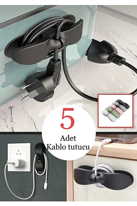 AKCAKESE 5 Adet Çok Amaçlı Airfryer Kablo Sarma Aparatı