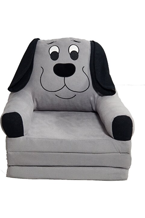 Genel Markalar 3 Minderli Katlanabilir Bebek-çocuk Koltuğu Sandalye Portatif Yatak Puf Sofa Kumaş Köpek Figürlü