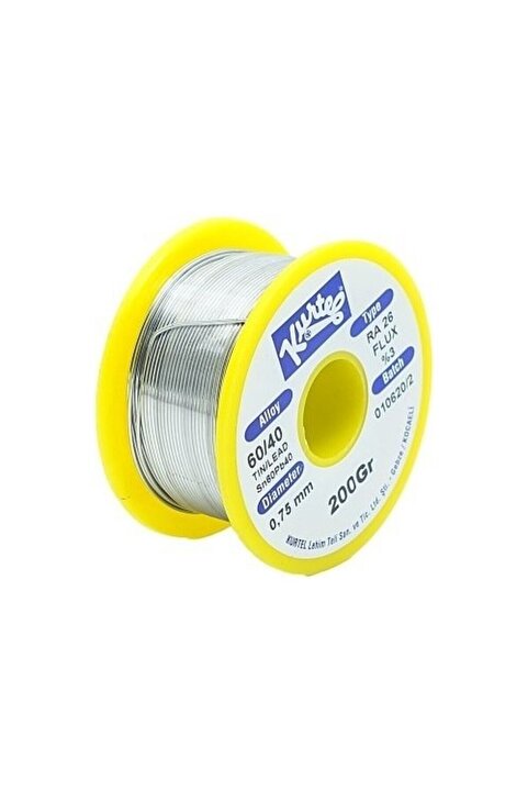Genel Markalar 60/40 0.75 mm Lehim Teli 200 gr Kurtel Pastalı Lehim Teli Ince