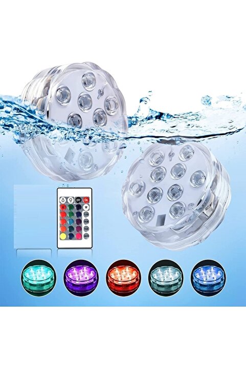 Kuzey VIP HAVUZ IŞIĞI RGB SUBMERSİBLE LED LİGHT IP68 16 COLORS SU GEÇİRMEZ RGB KUMANDALI RENKLİ LED IŞIK