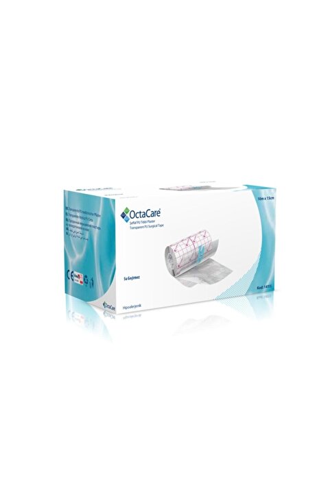 Octacare Şeffaf Pu Banyo Ve Dövme Bandı Tıbbi Su Geçirmez Rulo Flaster Yara Örtusu 15cm x 10mt.