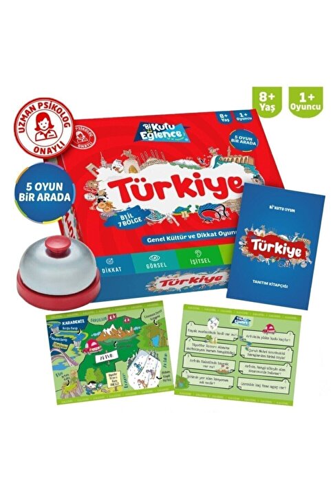 Bi Kutu Oyun Türkiye Dikkat Ve Genel Kültür Oyunu - Erdoğan Oğultekin - Timaş Yayınları