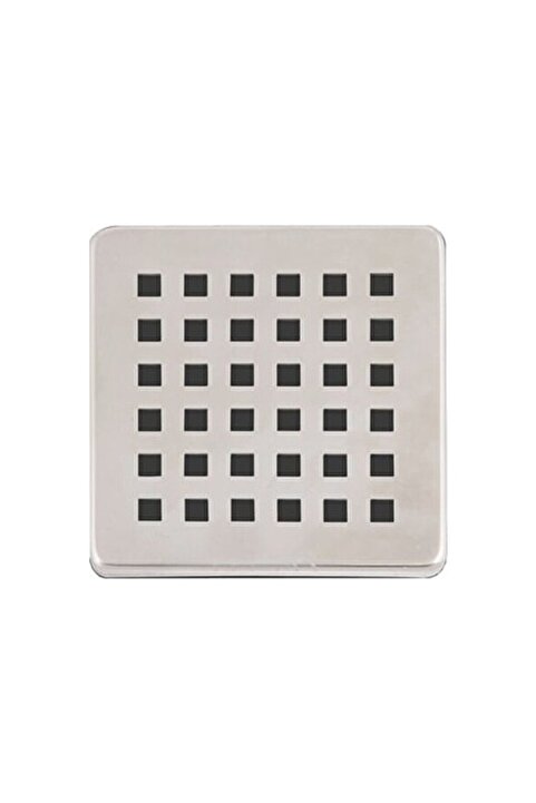 Genel Markalar 2 Adet Paslanmaz Çelik Kare Delikli Banyo Yer Süzgeç Izgarası Üst Kapak 9.5x9.5 Cm