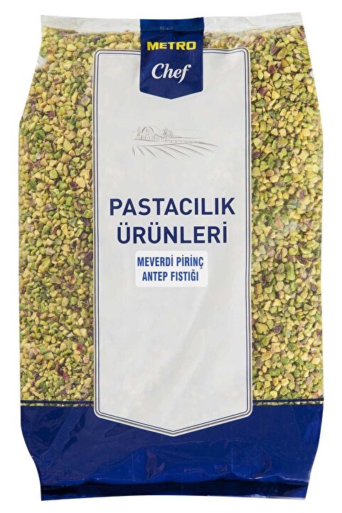 Metro Chef Pirinç Meverdi Fıstık 1KG Pastacılık Pasta Tatlı Mutfak Şef