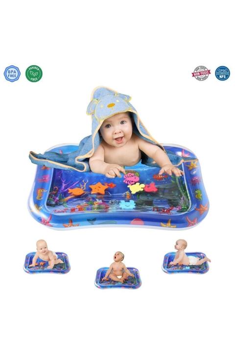 MooieBaby's Bebek Su Oyun Matı , Tummy Time Aktivite Matı , Oyuncak Güvenliği TEST RAPORLU