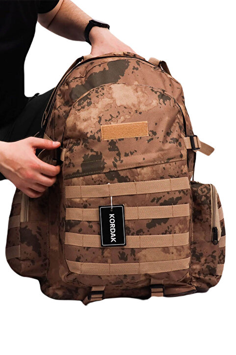 KORDAK 75 Lt Outdoor Sırt Çantası - Yan Cepli Peç Alanlı Geniş Kamp Çantası