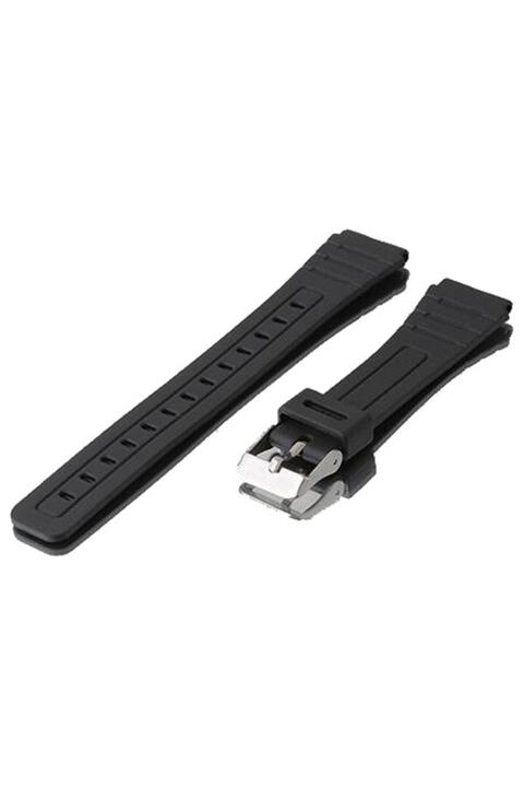 onlinekordon Casio F-91, F-94, F-105 Saat Uyumlu Siyah Renk Silikon Saat Kordonu Kayışı