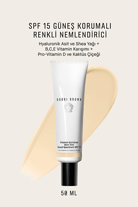 Bobbi Brown Vitamin Enriched Işıltılı Bitişli Renkli Nemlendirici SPF 15 50 ml - Fair 2 - 716170284675