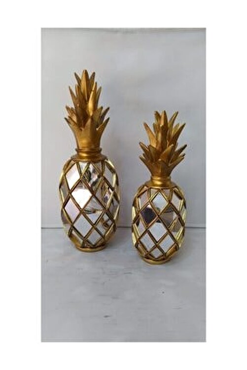 1001hediye ikili aynali ananas biblo set gold fiyati yorumlari trendyol