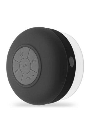 's Fashion Su Geçirmez Mini Bluetooth Duş Hoparlörü Ses Bombası Duş Tipi Suya Dayanıklı Siyah