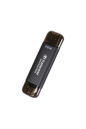 TS512GESD310C 512GB USB/Type-C Taşınabilir Harici SSD Siyah