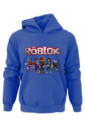 Unisex Oversize Roblox Baskılı Çocuk Sweatshirt