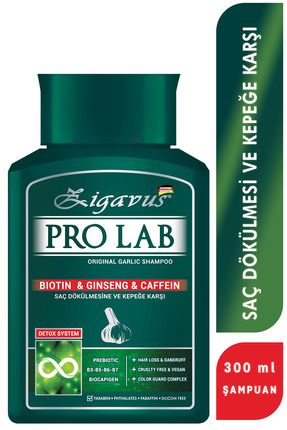 Pro Lab Şampuan 300 ml - Sarımsak, Kafein, Biotin, Ginseng Özlü 8699349130718